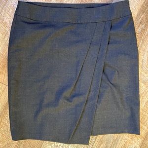 ann taylor pleated wool skirt